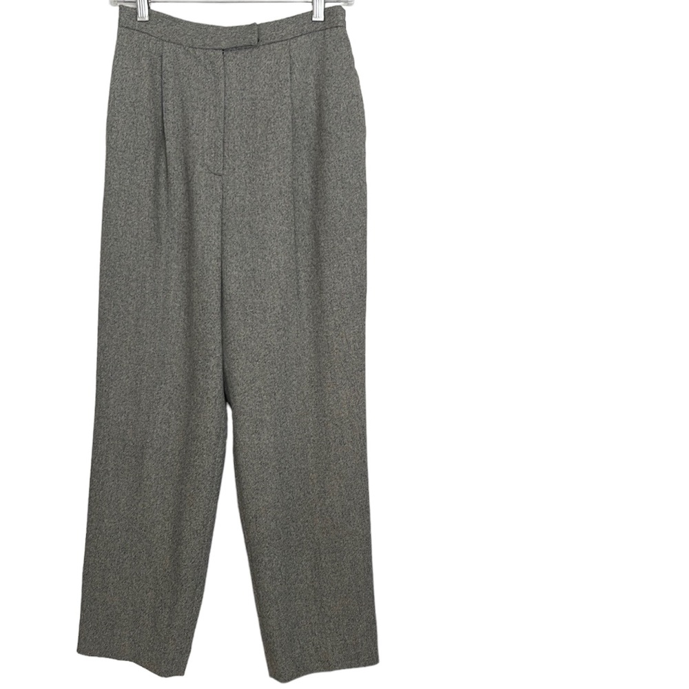 Lauren Ralph Lauren houndstooth high waisted woven wool pants
